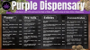 Simple chalk dispensary menu | Cannamako Cannabis (Marijuana) digital menu maker