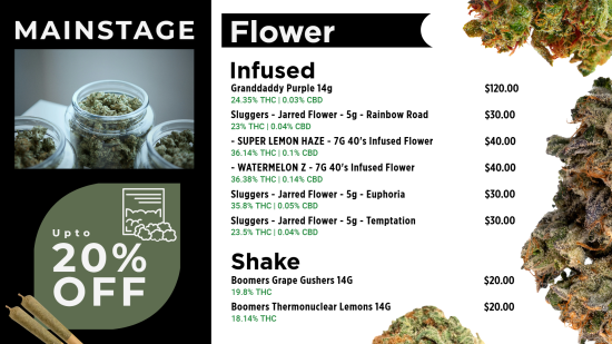 Flower digital menu | Cannamako design tool